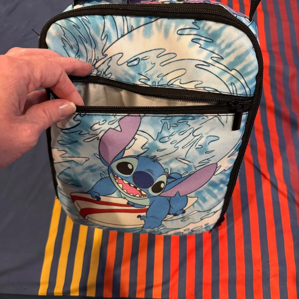 Disney Stitch Surfing Insulated Lunch Box Cooler Bag Blue Lilo & Stitch